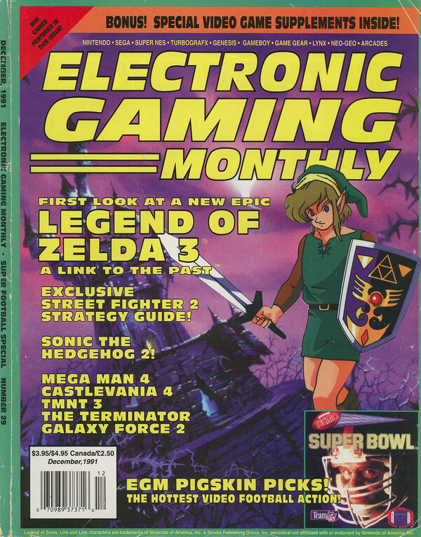 Electronic Gaming Monthly Issue 29 (December 1991) cover